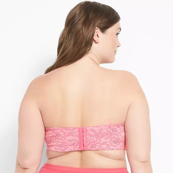 Cacique Multi-Way Boost Strapless Bra size 44H in raspberry sorbet pink - Picture 6 of 9